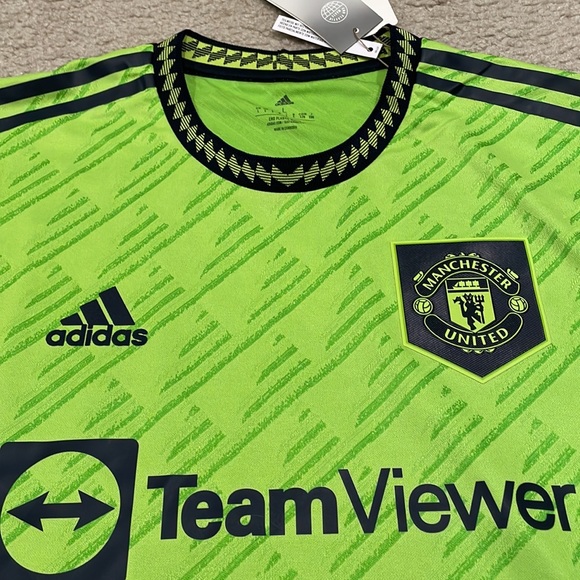 Men's Authentic adidas Ronaldo Manchester United Third Jersey 22/23 size L NWT - Picture 3 of 9